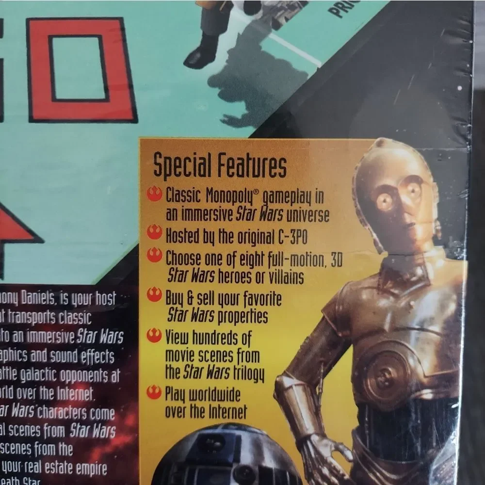 Hasbro Monopoly Star Wars CD-ROM Game - Red and Black